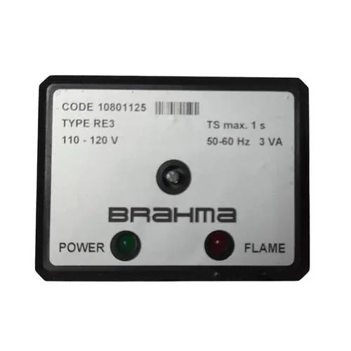 Brahma Flame Relay Sensor RE3 (110–120V) — Code 10801125 &mdash; Flame Relay by Brahma, Type 10801125