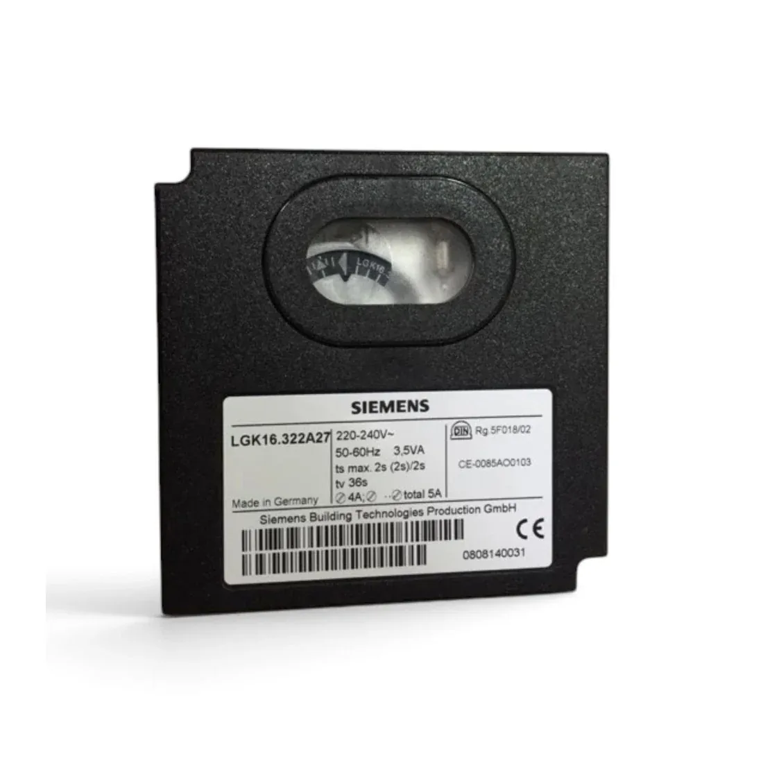 Siemens Burner Control LGK16.322A27 &mdash; Flame Safeguard, supplied by R.K. Instruments & Controls, manufactured by Siemens, Type LGK16.322A27